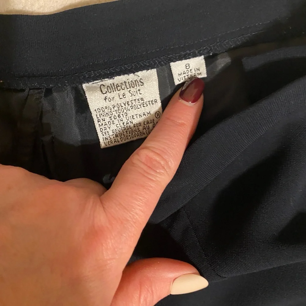 Collections for Le Suit side zip dress pants - Navy - Size 8 - Picture 3 of 3